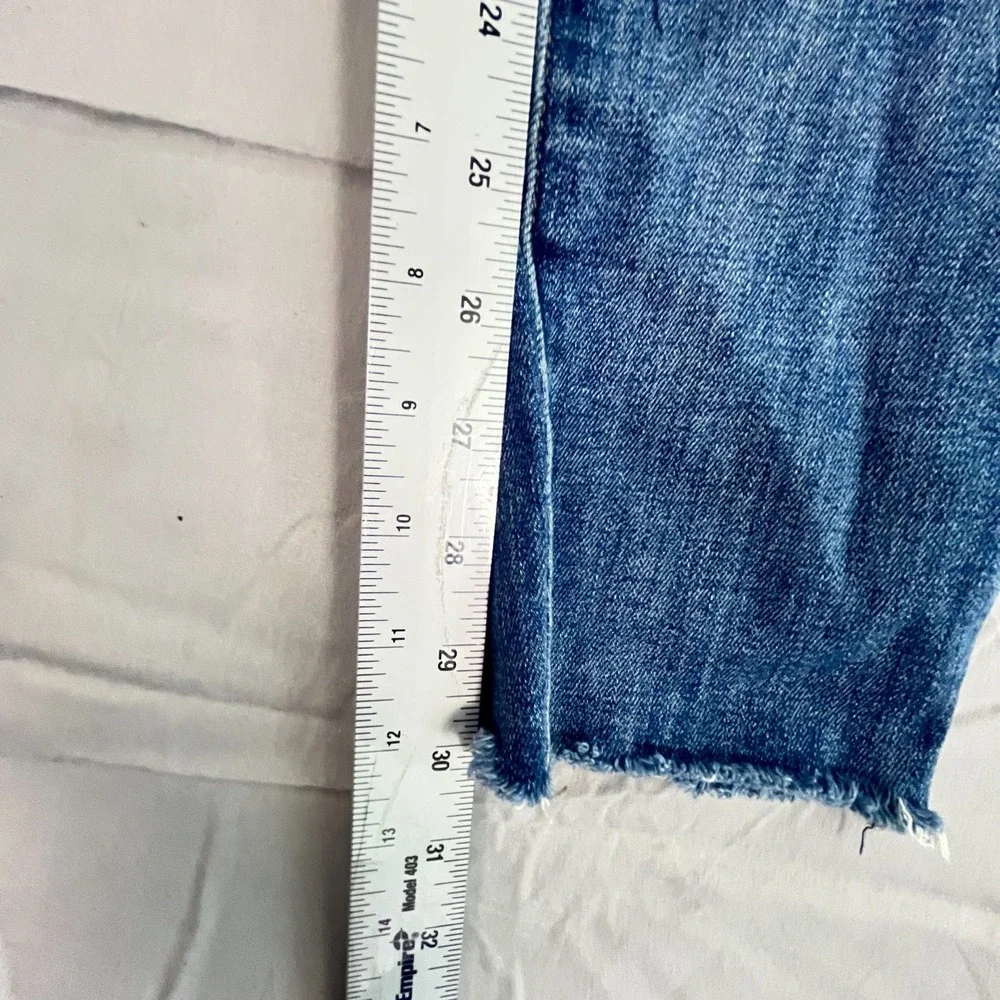 7 For All Mankind The Ankle Skinny‎ Jeans Womens 25 Blue Denim Cotton Stretch